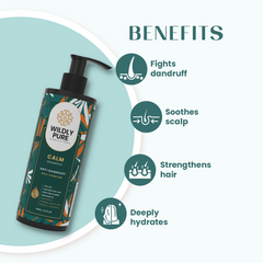 Wildly Pure Calm Anti Dandruff Shampoo for itchy & flaky scalp with Piroctone Olamine & Aloe Vera Leaf Juice (150 ml)