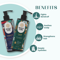 Dandruff Control Shampoo and Conditioner Combo with Nasturtium and Biolipid Complex (150 X 2)