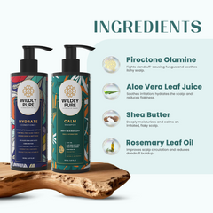 Dandruff Control Shampoo and Conditioner Combo with Nasturtium and Biolipid Complex (150 X 2)