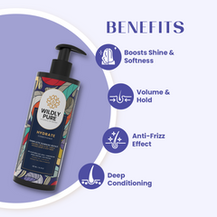 Hydrate Conditioner for Dry & Frizzy Hair with Shea Butter & Aloe Vera Leaf Juice (300 ml)