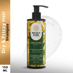 Wildly Pure Free Spirit Curly Shampoo for Dry & Frizzy Hair rich in Pro Vitamin B5 (150 ml)