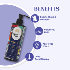 Hydrate Conditioner for Dry & Frizzy Hair with Shea Butter & Aloe Vera Leaf Juice (150 ml)