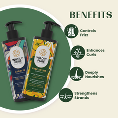 Dry and Frizzy Hair Combo Shampoo and Conditioner with Vitamin E and Tocopherols