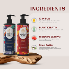 Evolve & Hydrate - Hairfall Control -For Dry Damaged Hair - Shampoo and Conditioner Combo (300ml x2)