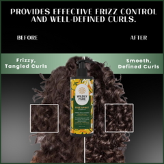 Wildly Pure Free Spirit Curly Shampoo for Dry & Frizzy Hair rich in Pro Vitamin B5 (300 ml)