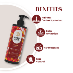 Wildly Pure Evolve Hair Fall Control shampoo with Plant Derived Keratin & Hibiscus Extract (300 ml)