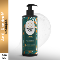 Wildly Pure Calm Anti Dandruff Shampoo for itchy & flaky scalp with Piroctone Olamine & Aloe Vera Leaf Juice (300 ml)
