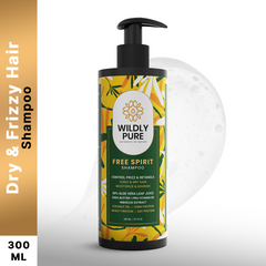 Wildly Pure Free Spirit Curly Shampoo for Dry & Frizzy Hair rich in Pro Vitamin B5 (300 ml)