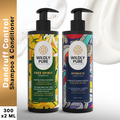 Dry and Frizzy Hair Combo Shampoo and Conditioner with Vitamin E and Tocopherols