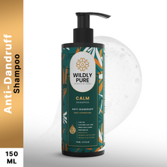 Wildly Pure Calm Anti Dandruff Shampoo for itchy & flaky scalp with Piroctone Olamine & Aloe Vera Leaf Juice (150 ml)